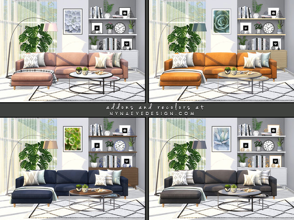 Sims 4 Mist Living Room by NynaeveDesign at TSR