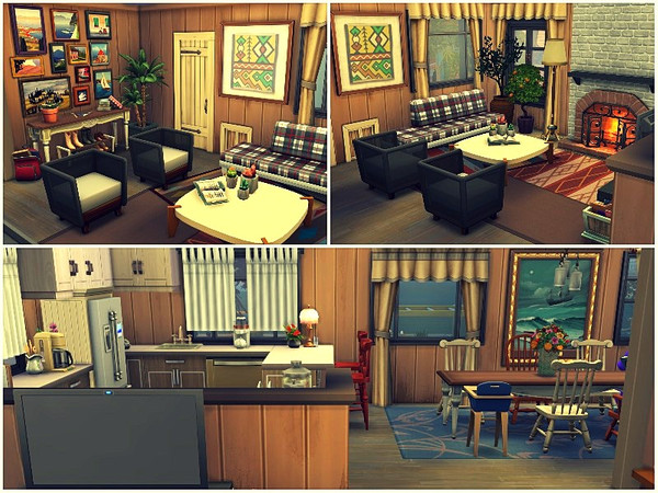 Sims 4 Wild Wood home by lotsbymanal at TSR