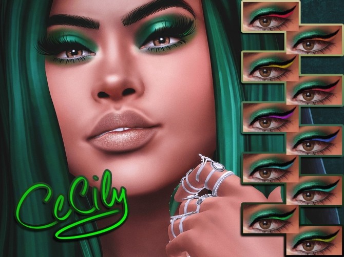 Sims 4 Cecily Eyeliner at Katverse