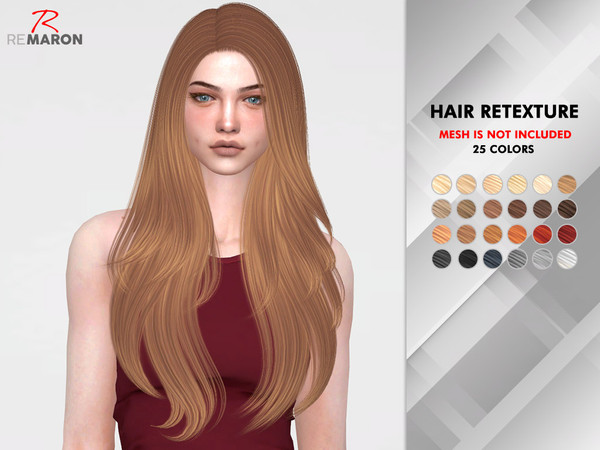 Sims 4 Coins Hair Retexture by remaron at TSR