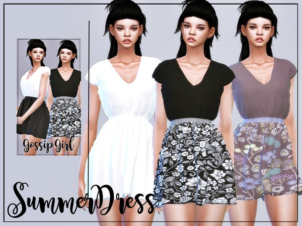 Sims 4 Summer Dress by GossipGirl at TSR