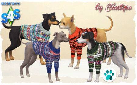 Sweater for small dogs by Chalipo at All 4 Sims