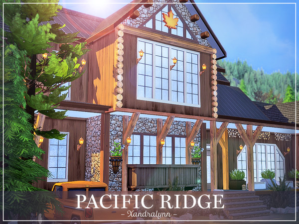 Sims 4 Pacific Ridge rustic style retreat by Xandralynn at TSR