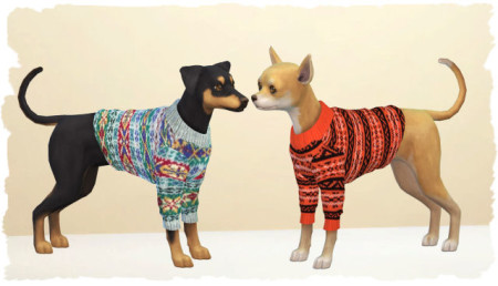 Sweater for small dogs by Chalipo at All 4 Sims » Sims 4 Updates