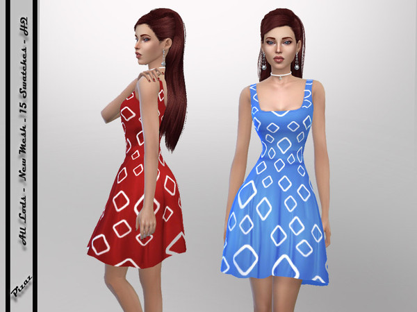 Sims 4 Ladies dress v 203 by pizazz at TSR