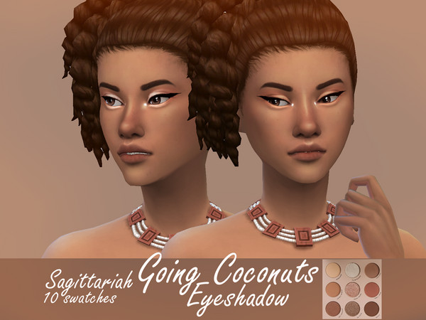 Sims 4 Going Coconuts Eyeshadow by Sagittariah at TSR