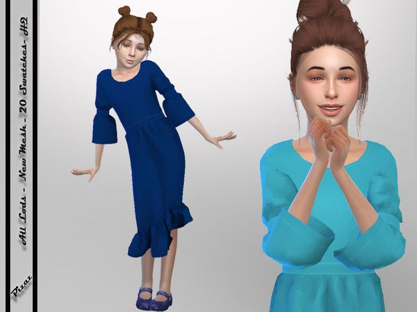 Sims 4 Sunday Dress V 02 by pizazz at TSR