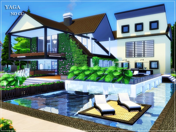 Sims 4 Yaga modern home by marychabb at TSR