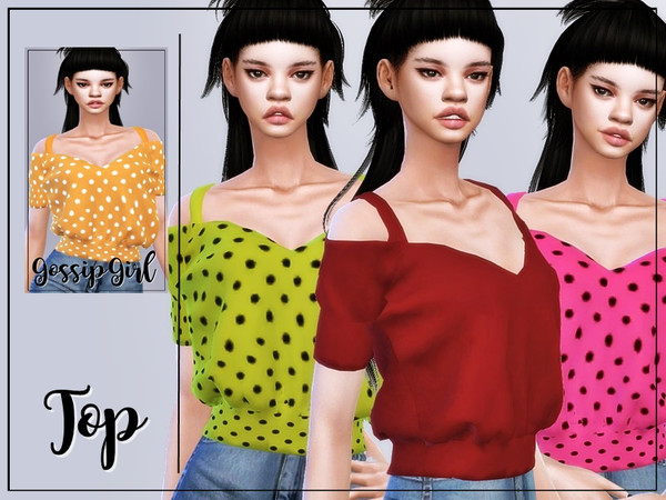 Sims 4 Top by GossipGirl at TSR