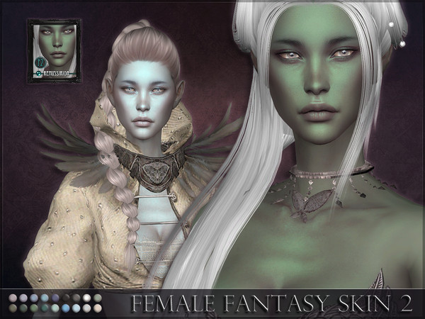 Sims 4 Female Fantasy Skin 2 by RemusSirion at TSR
