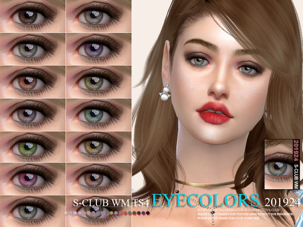 Sims 4 Eyecolors 201924 by S Club WM at TSR