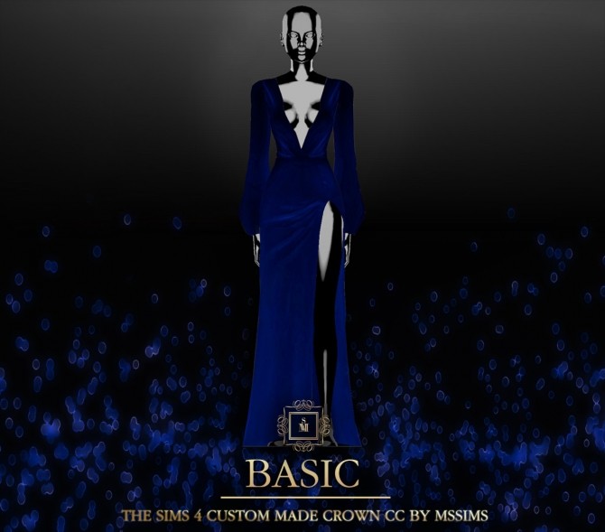 Sims 4 BASIC GOWN (P) at MSSIMS
