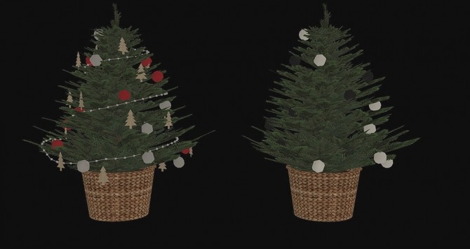 Sims 4 Recolors of Pyszny’s Christmas tree at Riekus13