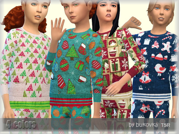Sims 4 Christmas Sweater by bukovka at TSR