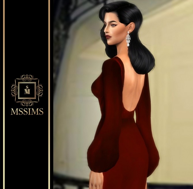 Sims 4 BASIC GOWN (P) at MSSIMS