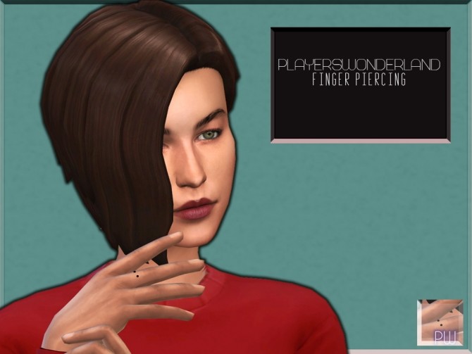 Sims 4 Finger piercing at PW’s Creations