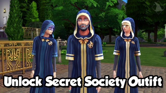 Sims 4 Unlock Secret Society Outfits by Myfharad at Mod The Sims