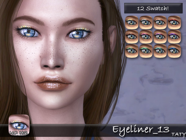Sims 4 Eyeliner 13 by tatygagg at TSR