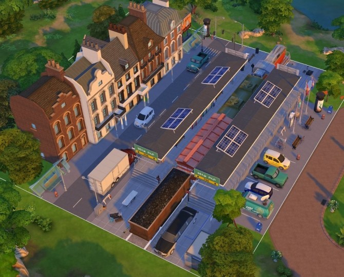Sims 4 Train station at Fab Flubs
