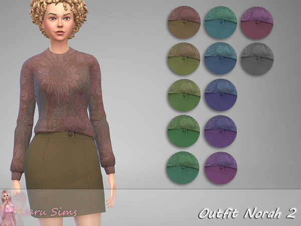 Sims 4 Outfit Norah 2 by Jaru Sims at TSR