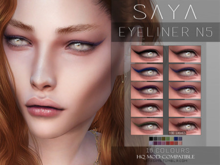 Eyeliner N5 by SayaSims at TSR
