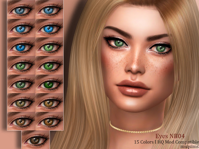 Sims 4 Eyes NB04 at MSQ Sims