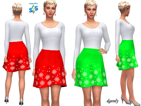 Sims 4 Holiday Outfit 20191208 by dgandy at TSR