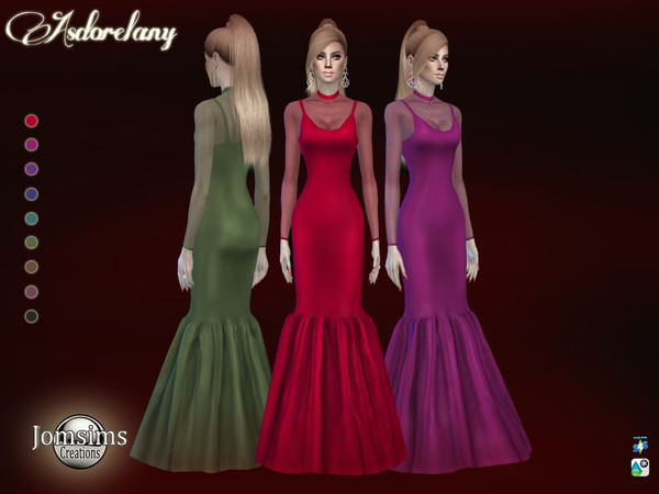 Sims 4 Asdorelany dress by jomsims at TSR
