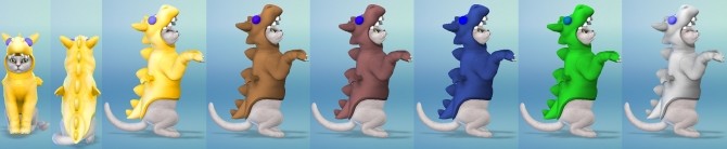 Sims 4 Pernese Dragon Costume for Cats by EmilitaRabbit at Mod The Sims