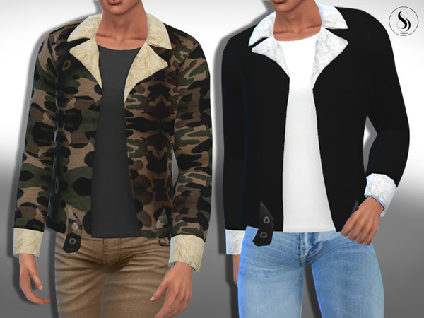 Sims 4 Male Sims Fur Jackets by Saliwa at TSR