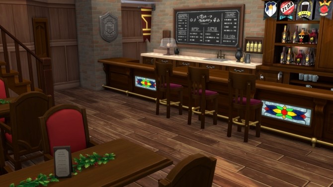 Sims 4 Festive Bar at ArchiSim