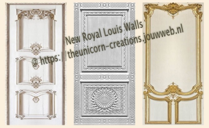 Sims 4 Louis Walls at TheUnicorn Creations