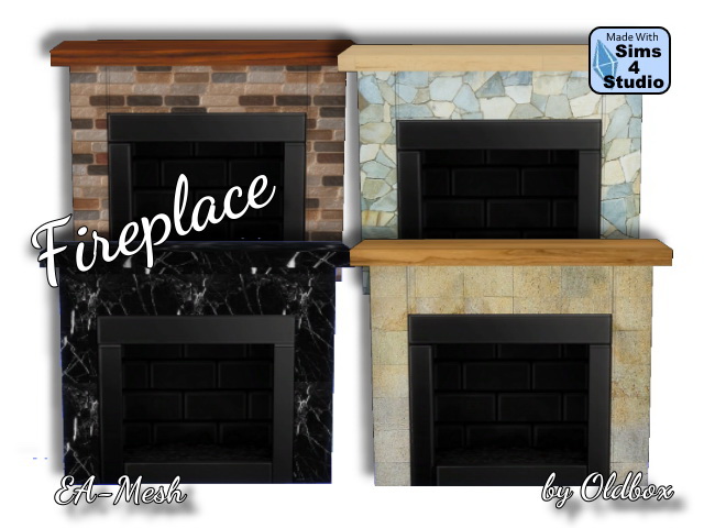 Sims 4 Fireplace 3 by Oldbox at All 4 Sims