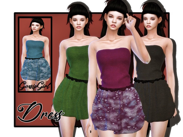 Sims 4 Dress V2 by GossipGirl at TSR