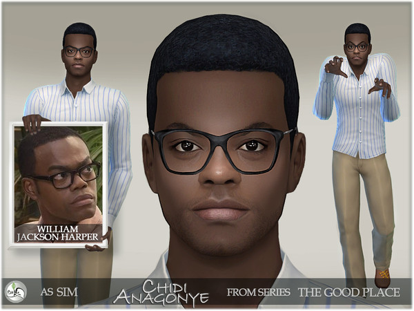 Sims 4 The Good Place   Chidi Anagonye by BAkalia at TSR