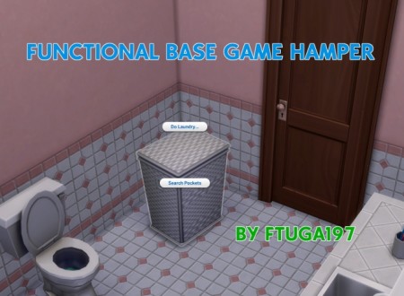 Functional Base Game Hamper by FTuga197 at Mod The Sims