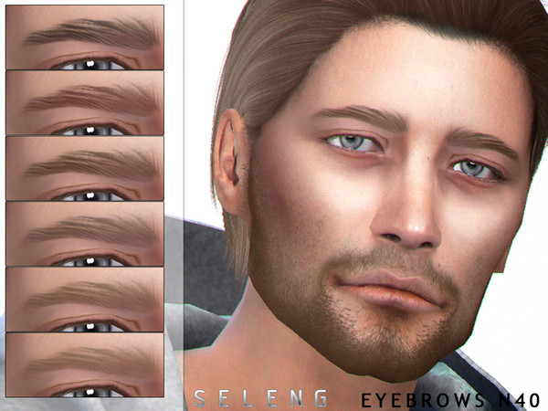 Sims 4 Eyebrows N40 by Seleng at TSR