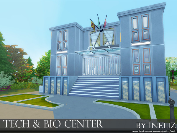 Sims 4 Tech & Bio Center by Ineliz at TSR