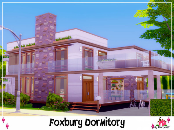 Sims 4 Foxbury Dormitory by sharon337 at TSR