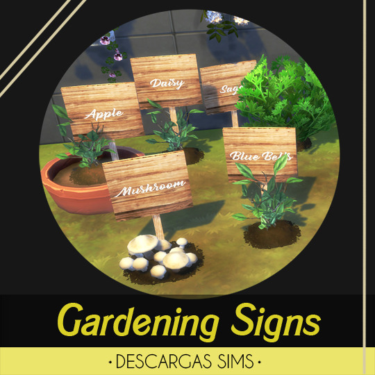 Sims 4 Gardening Signs at Descargas Sims