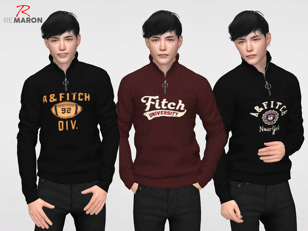 Sims 4 AF Sweater for men by remaron at TSR