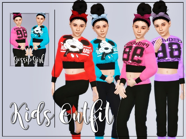 Sims 4 Kids Outfit by GossipGirl at TSR