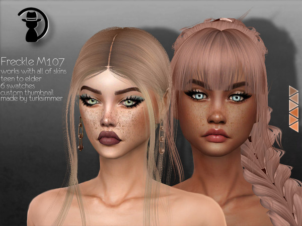 Sims 4 Freckle M107 by turksimmer at TSR