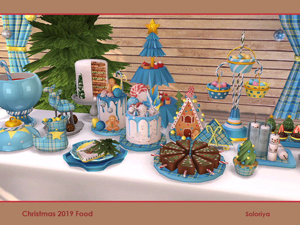 Sims 4 Christmas 2019 Food by soloriya at TSR