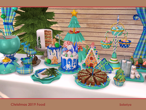 Sims 4 Christmas 2019 Food by soloriya at TSR