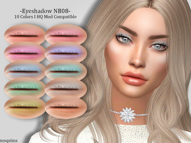Sims 4 Eyeshadow NB08 at MSQ Sims
