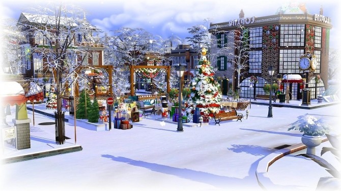 Sims 4 Christmas Village by chipie cyrano at L’UniverSims