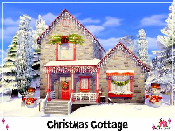 Sims 4 Christmas Cottage by sharon337 at TSR
