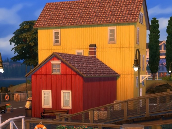 Sims 4 Sjøboden Landhandleri store at KyriaT’s Sims 4 World