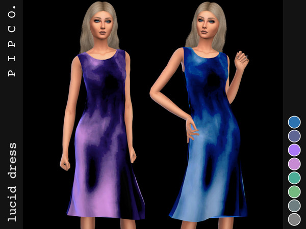 Sims 4 Lucid dress by Pipco at TSR